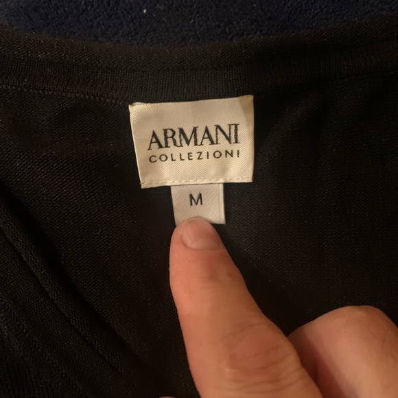 New Armani VNeck Sweater Beautiful & so classy. A great sweater for an attire M. - Picture 3 of 10
